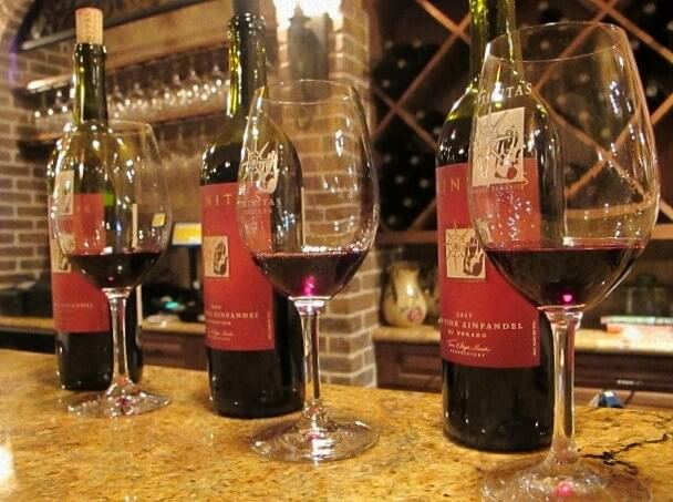Comparing 3 different old vine zinfandels--so fun!