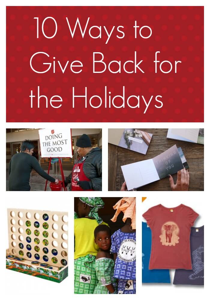 10 Ways to Give Back for the Holidays