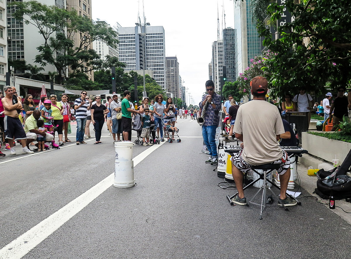 Bike lanes Sao Paulo Sundays