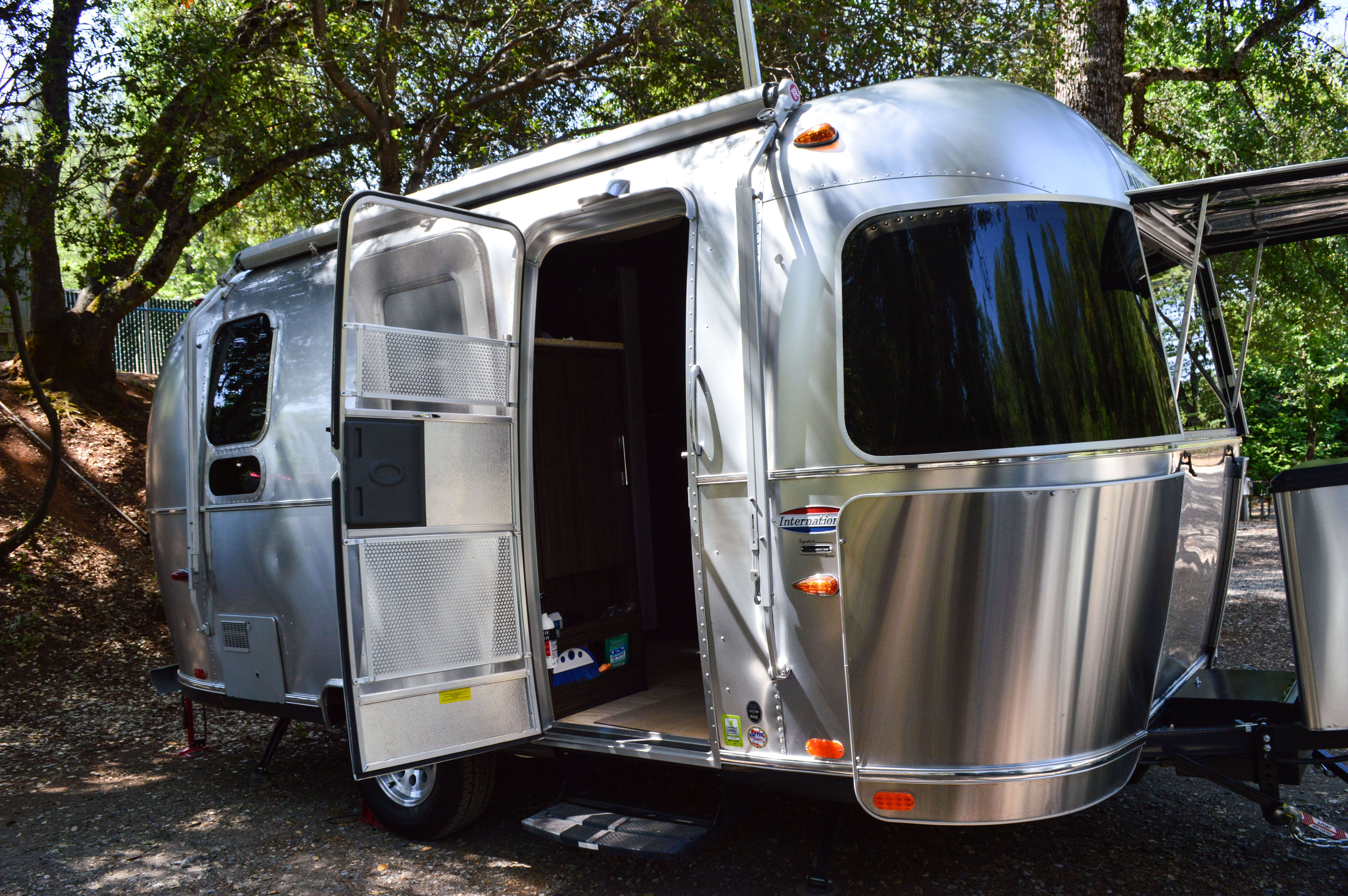 Staying in an Airstream is a nice compromise for people like me who want to...