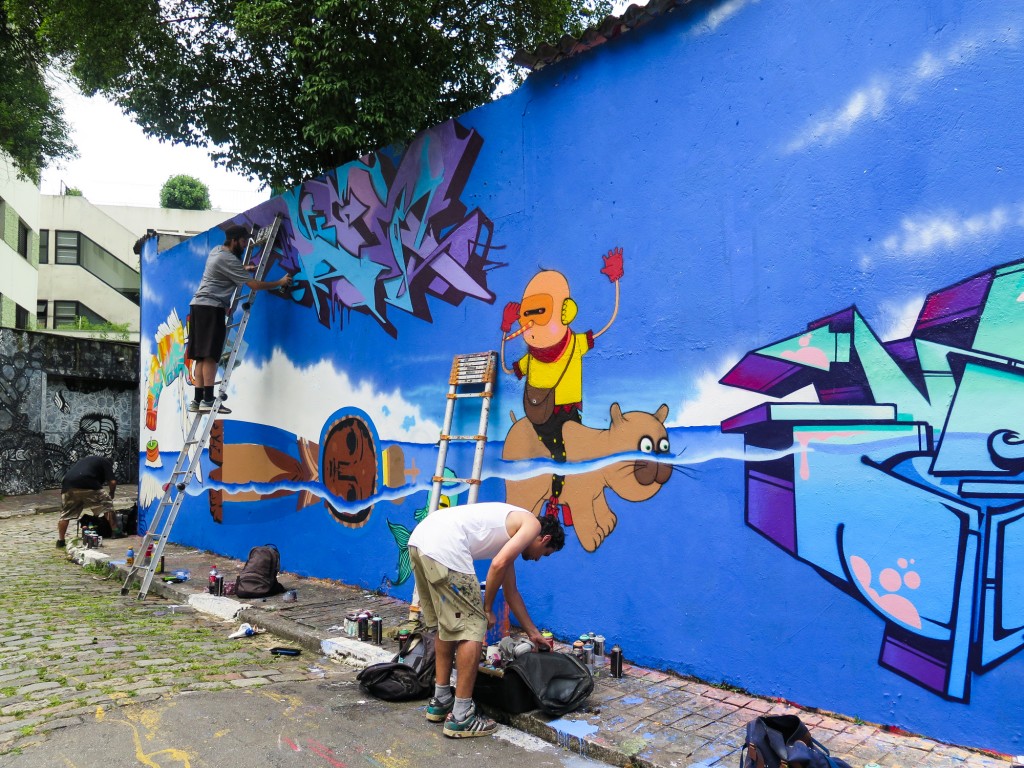 Street Art in Sao Paulo, Brazil: Batman's Alley