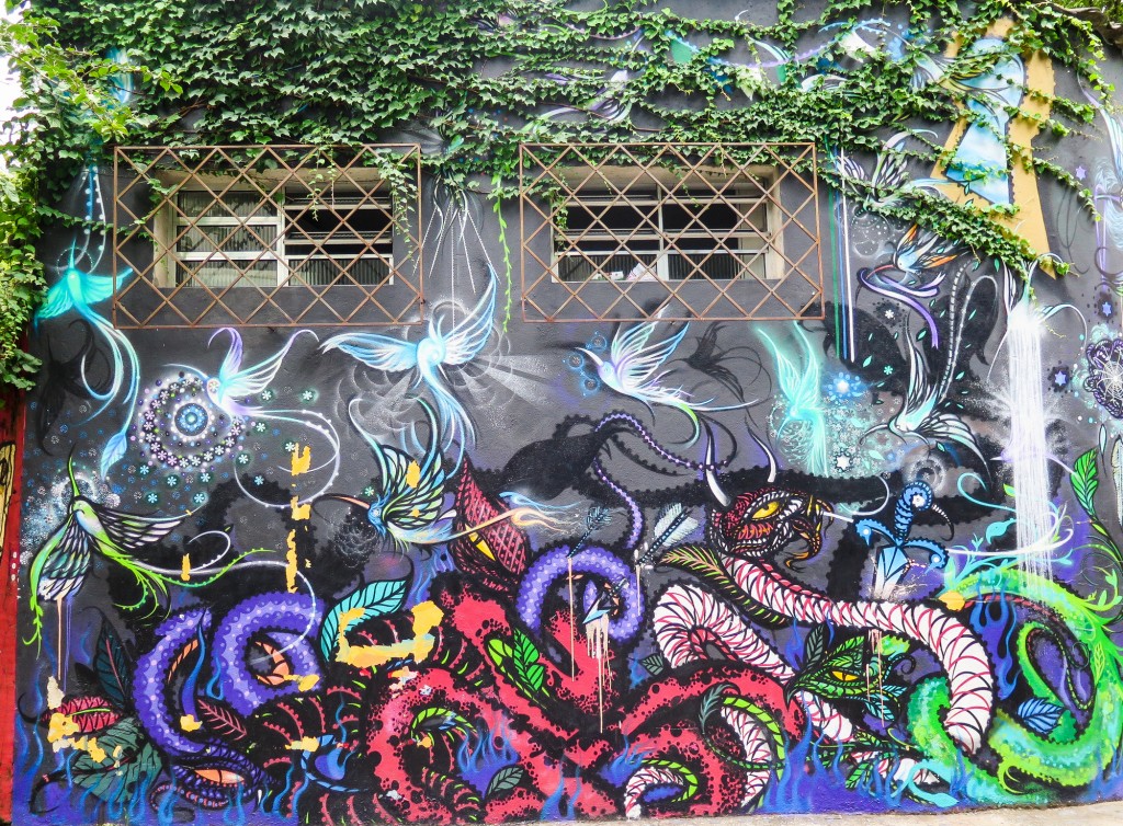 Street Art in Sao Paulo, Brazil: Batman's Alley