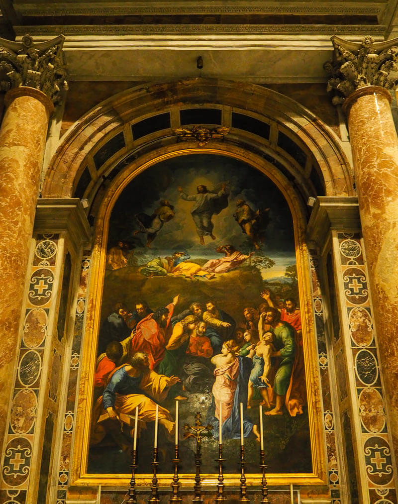 Raphael mosaic painting in St. Peters