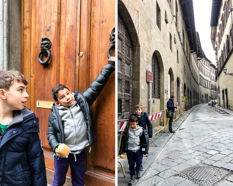 travel with kids in Florence