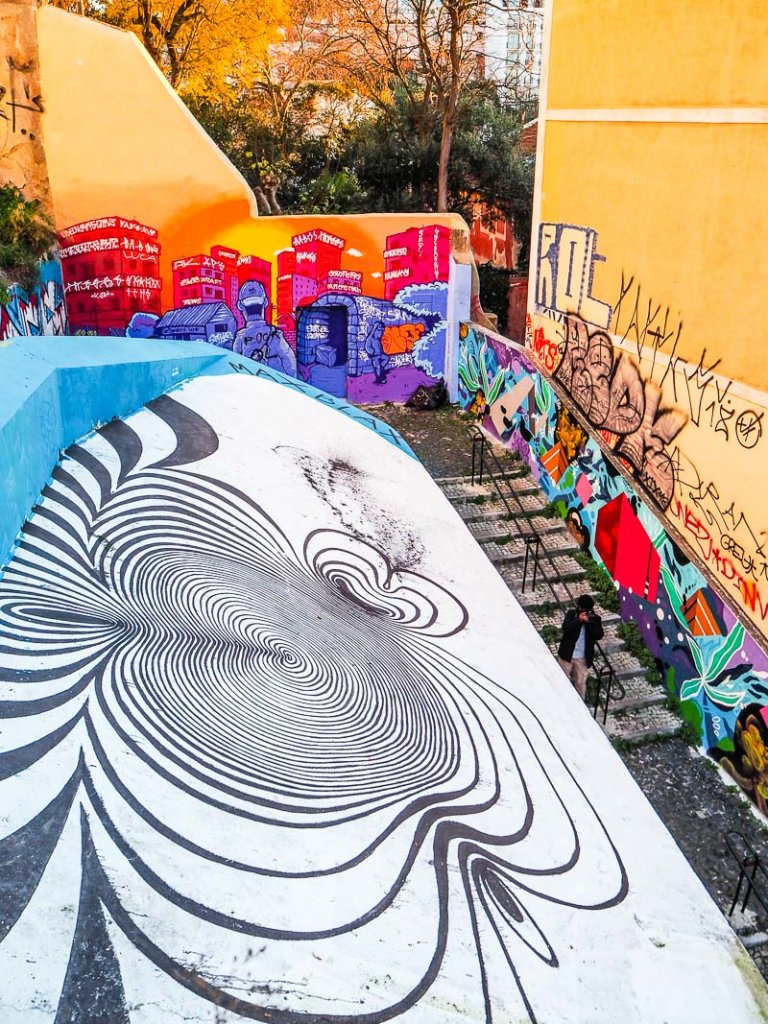 where to see street art in Lisbon