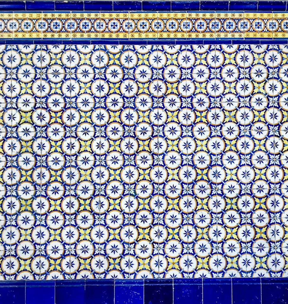 blue tiles in Lisbon