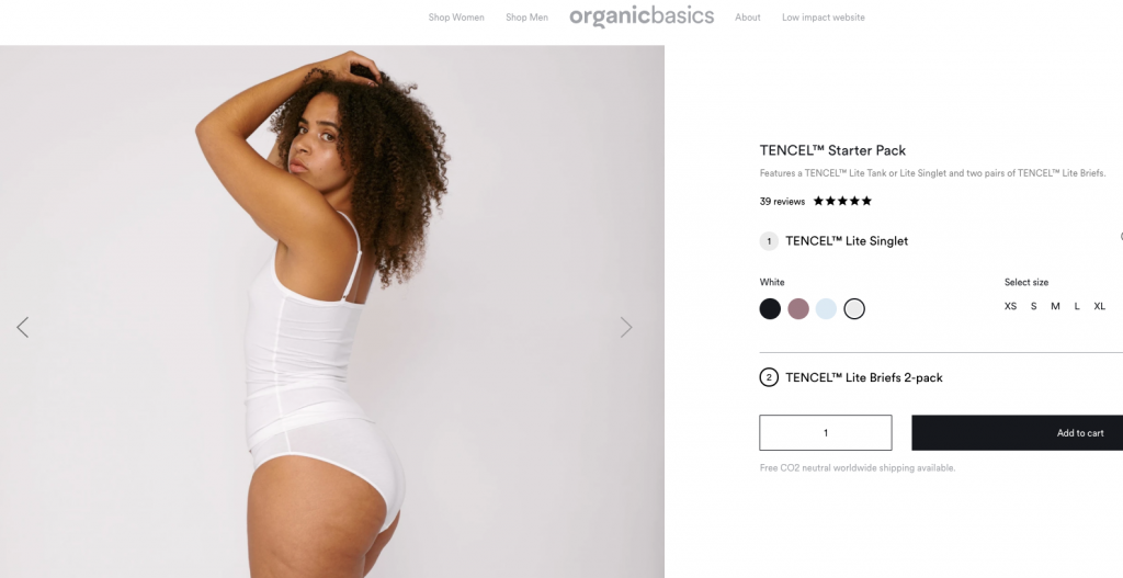 Organic Basics Invisible Bodysuit