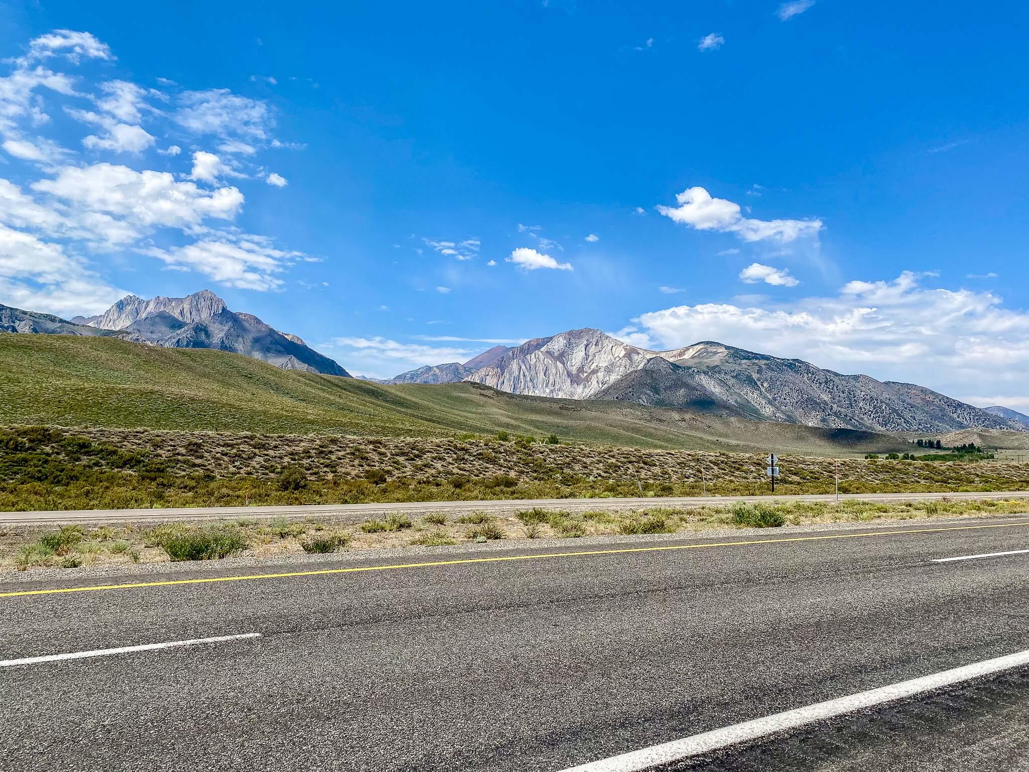 RV camping trip in Eastern Sierra Highway 395