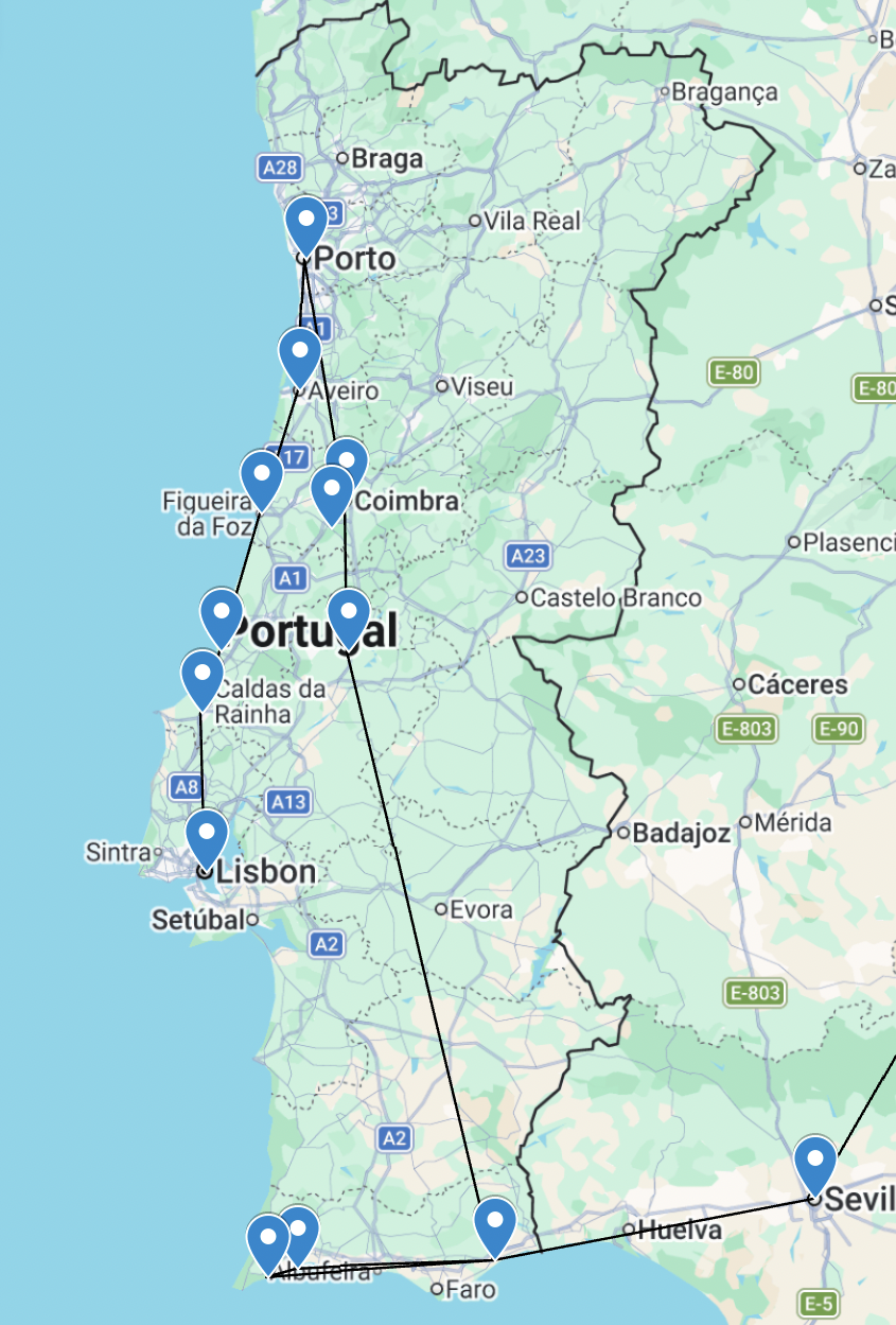 Spain Portugal itinerary 20 days
